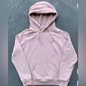gymshark light pink long sleeve hoodie sweatshirt